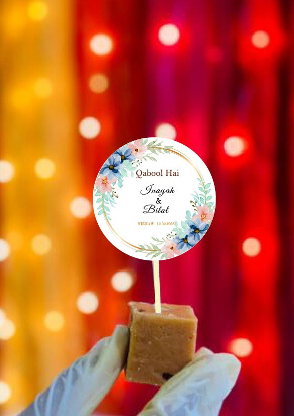 Nikkah topper-01, pack of 20